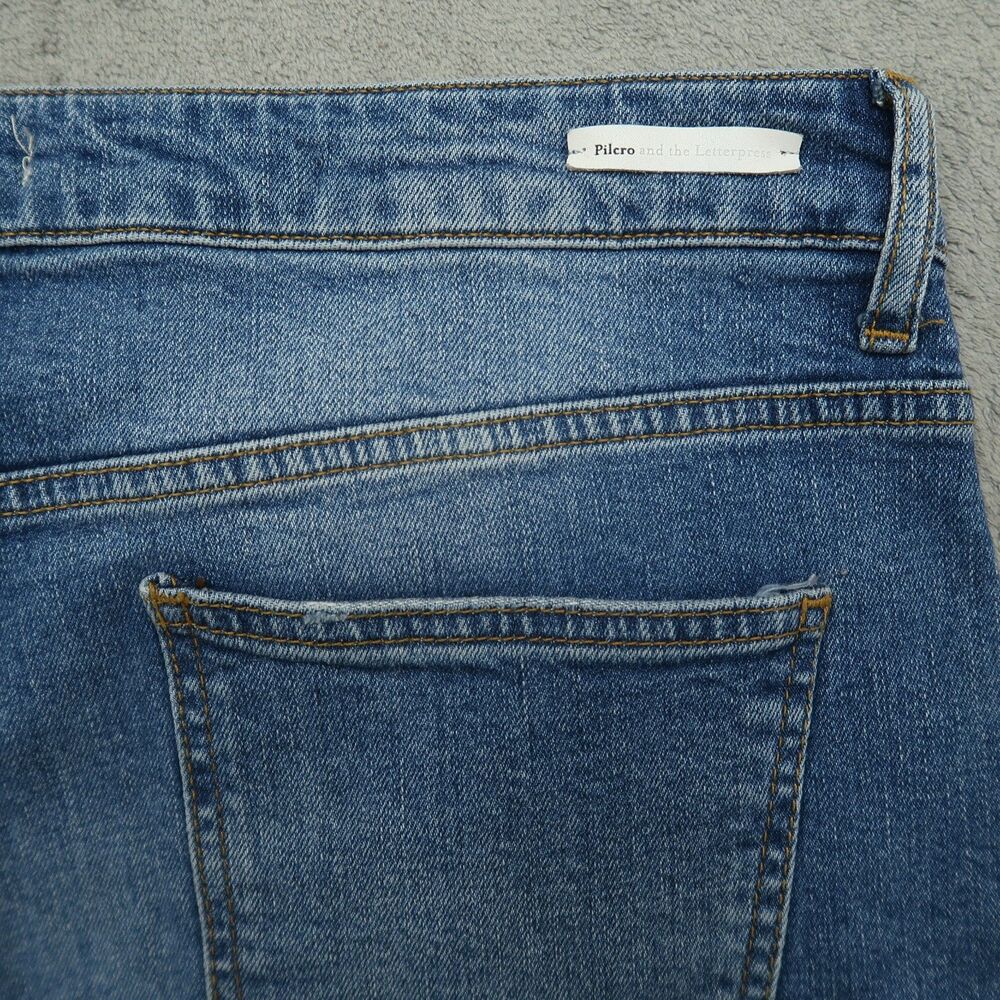 Pilcro Jeans Women's Fits 34x26 ( No Size Tag ) Blue High-Rise Cropped Denim - Picture 15 of 16